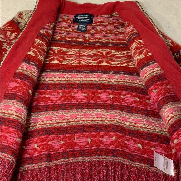 EDDIE Bauer Collectibles full zip wool sweater - Picture 7 of 8